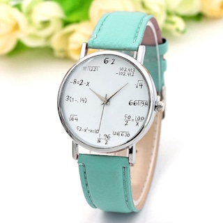 Foto 2 | Foto 2 | Reloj Huoguo Mathematical Equation Para Mujer Con Correa De Cuero - Venta Internacional.