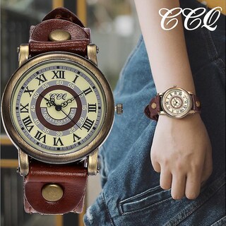 Foto 3 | Foto 3 | Correa Casual De Cuero De Cuarzo Watch Ccq Para Mujer - Venta Internacional.