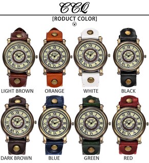 Foto 5 | Foto 5 | Correa Casual De Cuero De Cuarzo Watch Ccq Para Mujer - Venta Internacional.