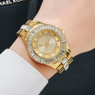 Foto 2 | Foto 2 | Reloj Dzg Lujosa Tira De Acero Con Forma De Diamante Completo Para Mujer - Venta Internacional.