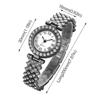 Foto 3 | Foto 3 | Reloj Huoguo Fashional Diamond Steel Fashional Fashional Para Mujer - Venta Internacional.