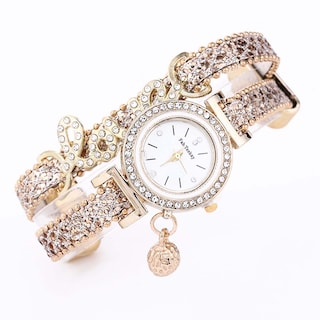 Foto 1 | Foto 1 | Reloj Huoguo Ladies Love Correa De Piel Con Diamante De 28 Mm - Venta Internacional.