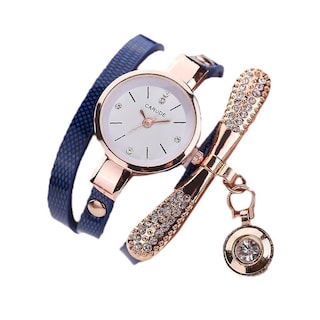 Foto 1 | Foto 1 | Reloj De Pulsera Huoguo Para Mujer Analógico Cuarzo Con Diamantes De Imitación - Venta Internacional.