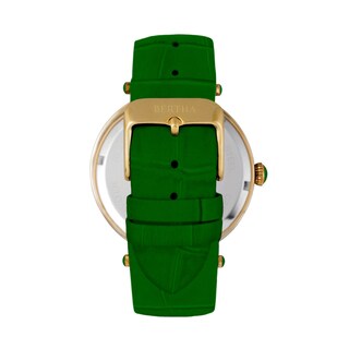 Foto 2 | Foto 2 | Reloj Bertha Camilla - Brazalete De Piel De Madreperla  Color Verde - Venta Internacional.
