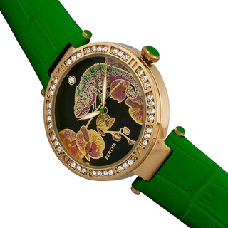 Foto 3 | Foto 3 | Reloj Bertha Camilla - Brazalete De Piel De Madreperla  Color Verde - Venta Internacional.