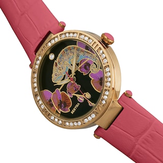 Foto 3 | Foto 3 | Reloj Bertha Camilla - Brazalete De Piel En Madreperla Color Coral - Venta Internacional.