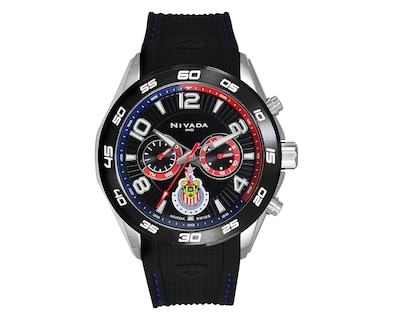 Foto 1 | Foto 1 | Reloj Nivada Chivas Caballero con Bisel de Acero y Caucho color Negro