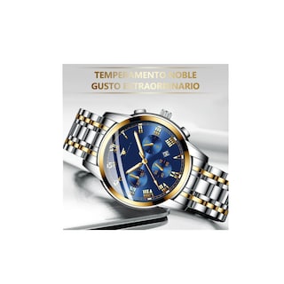 Foto 2 | Foto 2 | Reloj con Fechador Correa Metálica para Hombre