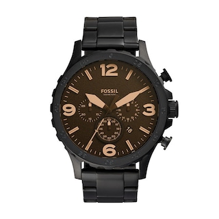 Foto 1 | Foto 1 | Reloj de Pulso Fossil Nate Jr1356 Negro para Hombre