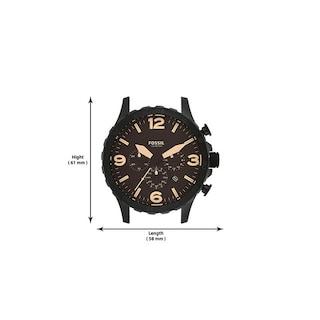 Foto 3 | Foto 3 | Reloj de Pulso Fossil Nate Jr1356 Negro para Hombre
