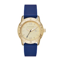 Reloj De Pulso Skechers Redondo Sr6052 Color Dorado Para Dama