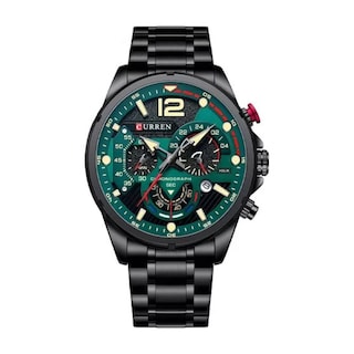 Foto 1 | Foto 1 | Reloj Curren 8395 Kred330107 Con Caja De Acero Inoxidable Negro Y Tablero Verde