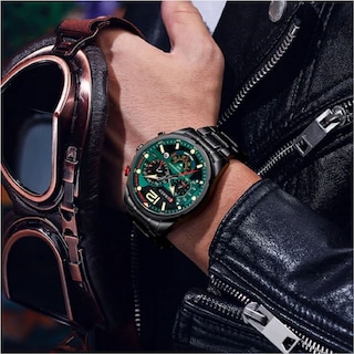 Foto 4 | Foto 4 | Reloj Curren 8395 Kred330107 Con Caja De Acero Inoxidable Negro Y Tablero Verde