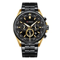Reloj Curren Kred311801 Kred311801 Con Caja De Acero Inoxidable Negro Y Tablero Negro