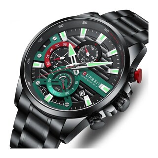 Foto 2 | Foto 2 | Reloj Curren 8415 Kred610107 Con Caja De Acero Inoxidable Negra Y Tablero Negro