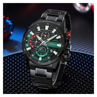 Foto 3 | Foto 3 | Reloj Curren 8415 Kred610107 Con Caja De Acero Inoxidable Negra Y Tablero Negro
