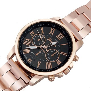 Foto 3 | Foto 3 | Reloj De Pulsera Huoguo Con Número Romano De Ginebra De Acero Inoxidable - Venta Internacional.