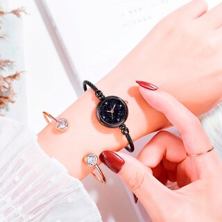 Foto 4 | Foto 4 | Reloj Huoguo Fashion Simple Star Con Incrustaciones De Acero Inoxidable - Venta Internacional.
