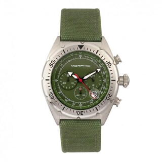 Foto 1 | Foto 1 | Reloj: Correa De Cuero Trenzado Con Cronógrafo De La Serie Morphic M53 - Venta Internacional.