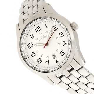Foto 4 | Foto 4 | Reloj Elevon Garrison - Brazalete Con Fecha Para Hombre Color Plateado Y Verde - Venta Internacional.