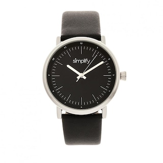 Foto 1 | Foto 1 | Reloj Simplify The 6200 Con Correa De Piel Negra Y Plateada Para Hombre - Venta Internacional.