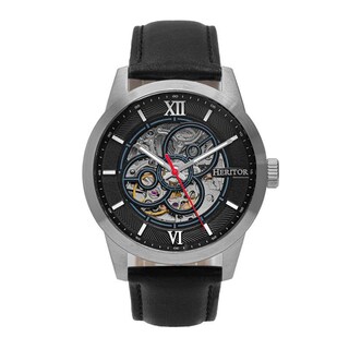 Foto 7 | Foto 7 | Reloj Heritor Automatic Jonas Leather-band Skeleton Plateado/bronce - Venta Internacional.