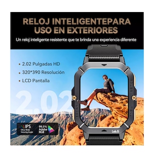 Foto 4 | Foto 4 | Smartwatch C28 Resistente al Agua Negro