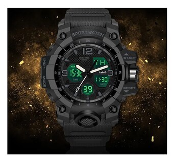 Foto 2 | Foto 2 | Reloj De Hombre Digital Analogo Deportivo Impermeable Blanco