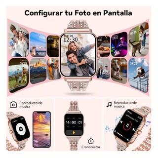 Foto 3 | Foto 3 | Smartwatch 1.8' para Mujer