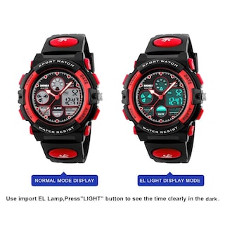 Foto 2 | Foto 2 | Venta Internacional - Reloj Tephea Kids Digital Deportivo con Alarma LED y Cronómetro Rojo