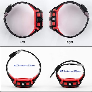 Foto 6 | Foto 6 | Venta Internacional - Reloj Tephea Kids Digital Deportivo con Alarma LED y Cronómetro Rojo