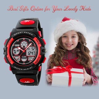 Foto 7 | Foto 7 | Venta Internacional - Reloj Tephea Kids Digital Deportivo con Alarma LED y Cronómetro Rojo