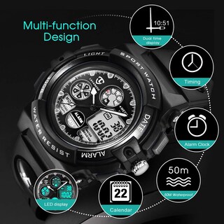 Foto 3 | Foto 3 | Venta Internacional - Reloj Digital Deportivo para Niños Watch Aswan Resistente al Agua 50 m