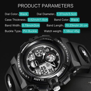 Foto 7 | Foto 7 | Venta Internacional - Reloj Digital Deportivo para Niños Watch Aswan Resistente al Agua 50 m