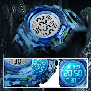Foto 6 | Foto 6 | Reloj Digital con Cronógrafo LED y Resistencia al Agua 50m para Niños