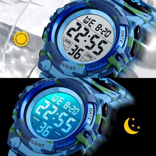 Foto 8 | Foto 8 | Reloj Digital con Cronógrafo LED y Resistencia al Agua 50m para Niños
