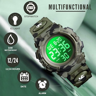 Foto 2 | Foto 2 | Venta Internacional - Watch A Alps Kids - Cronógrafo Digital Led 50 M Resistente Al Agua