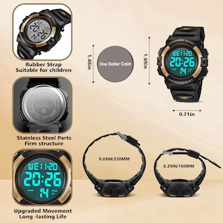 Foto 3 | Foto 3 | Venta Internacional - Watch A Alps Kids - Cronógrafo Digital Led 50 M Resistente Al Agua