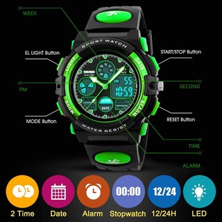 Foto 6 | Foto 6 | Reloj Infantil Viliysun Multifunción LED Deportivo Resistente al Agua 50M