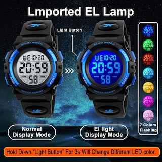 Foto 4 | Foto 4 | Venta Internacional - Reloj Infantil Viliysun, 50 M, Impermeable, Deportivo, Con Alarma, Led, Cronómetro