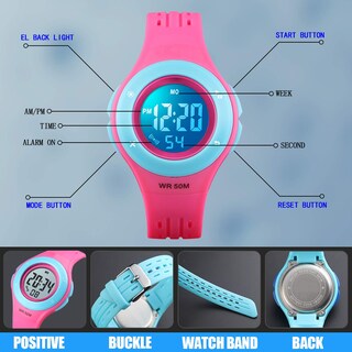 Foto 5 | Foto 5 | Venta Internacional - Reloj Viliysun Kid Con Alarma Led Impermeable, 50 M, Cronómetro