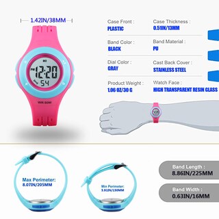 Foto 7 | Foto 7 | Venta Internacional - Reloj Viliysun Kid Con Alarma Led Impermeable, 50 M, Cronómetro