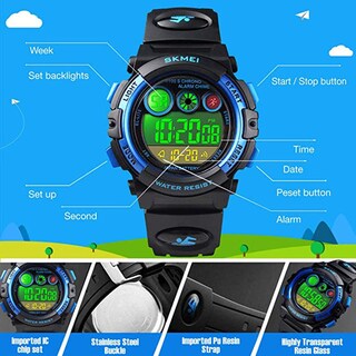 Foto 4 | Foto 4 | Venta Internacional - Reloj Led Tonnier Kids Para Deportes Al Aire Libre, 5 Atm, Resistente Al Agua