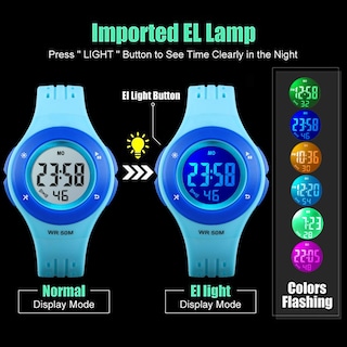 Foto 4 | Foto 4 | Venta Internacional - Reloj Viliysun Kid Con Alarma Led Impermeable, 50 M, Cronómetro