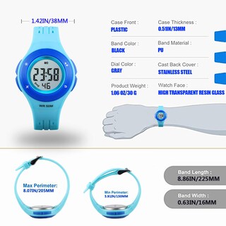Foto 7 | Foto 7 | Venta Internacional - Reloj Viliysun Kid Con Alarma Led Impermeable, 50 M, Cronómetro