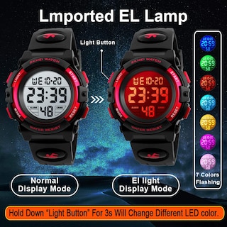 Foto 4 | Foto 4 | Venta Internacional - Reloj Infantil Viliysun, 50 M, Impermeable, Deportivo, Con Alarma, Led, Cronómetro