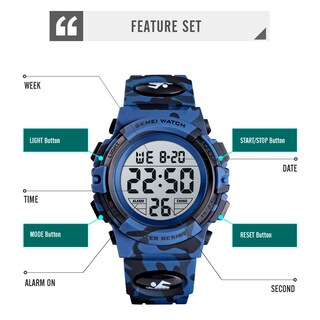 Foto 4 | Foto 4 | Venta Internacional - Reloj Digital Multifuncional Tephea Kids, 50 M, Resistente Al Agua