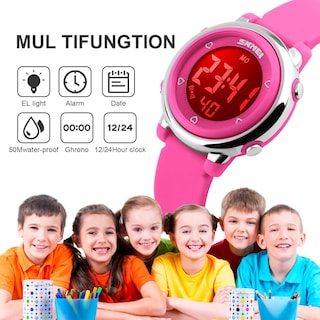 Foto 5 | Foto 5 | Venta Internacional - Reloj Deportivo Etway Para Niños Con Alarma Led Impermeable Y Cronómetro