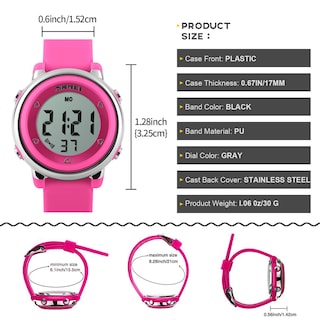 Foto 6 | Foto 6 | Venta Internacional - Reloj Deportivo Etway Para Niños Con Alarma Led Impermeable Y Cronómetro