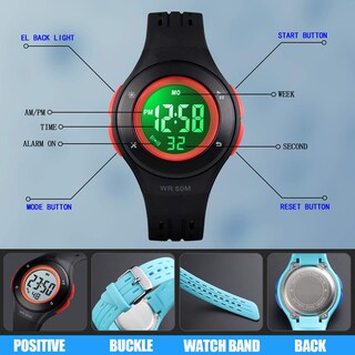 Foto 7 | Foto 7 | Venta Internacional - Reloj Deportivo Axspt Kid Led 30 M Impermeable Para Niño Y Niña